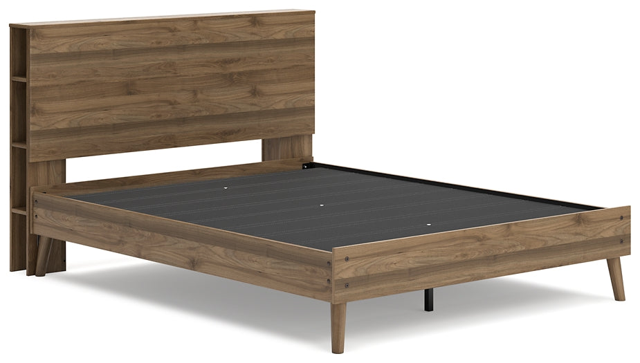 Aprilyn Queen Bookcase Platform Bed, Chest and Nightstand