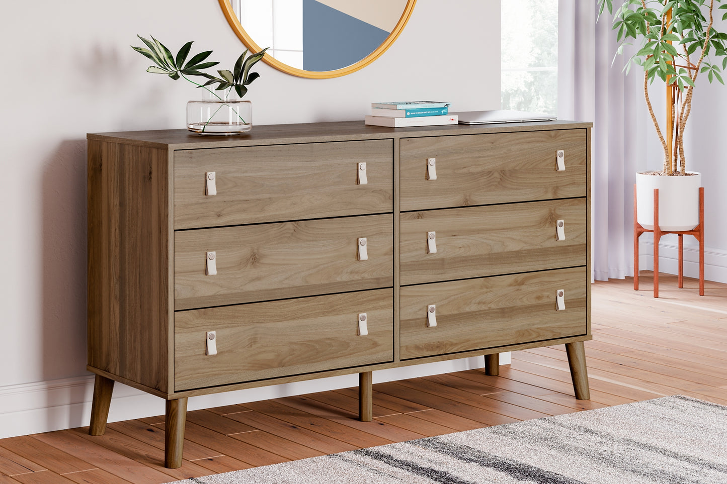 Aprilyn Queen Bookcase Bed, Dresser and Nightstand