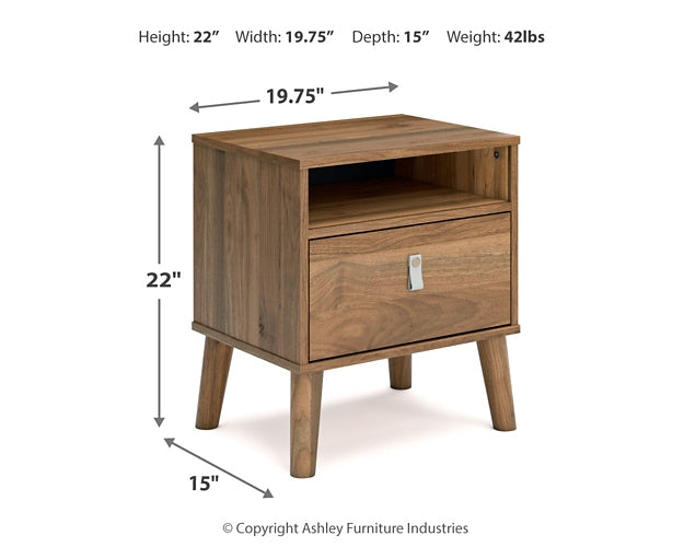 Aprilyn Queen Bookcase Platform Bed, Chest and Nightstand