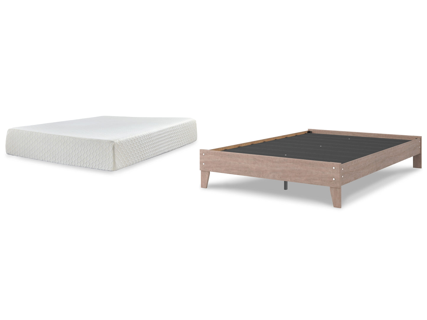 Flannia Queen Platform Bed with Mattress