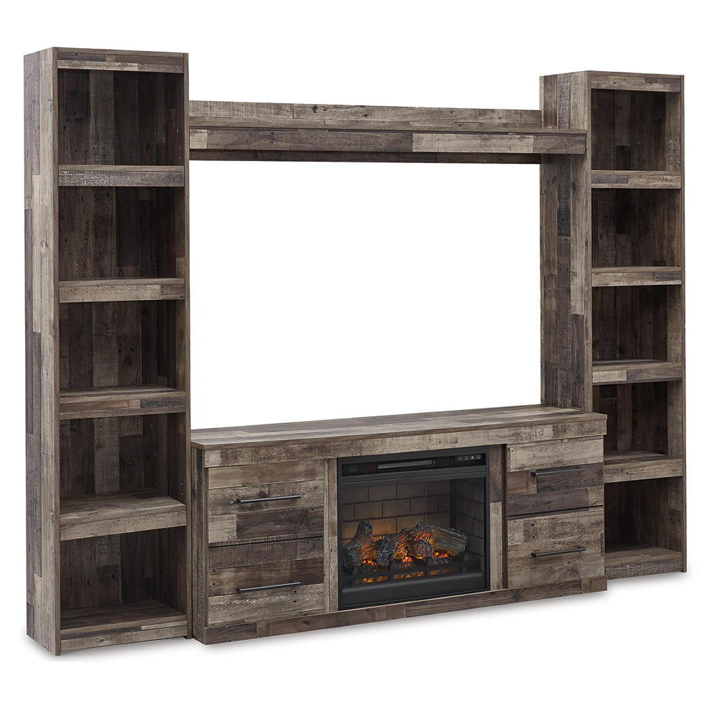 Derekson 4-Piece Entertainment Center with Electric Fireplace Signature Design by Ashley® Living Room