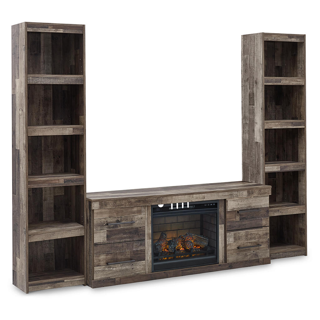 Derekson 3-Piece Entertainment Center with Electric Fireplace Signature Design by Ashley® Living Room