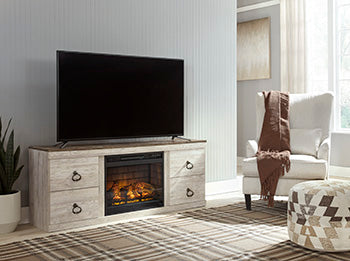 Willowton TV Stand with Electric Fireplace Signature Design by Ashley® Living Room
