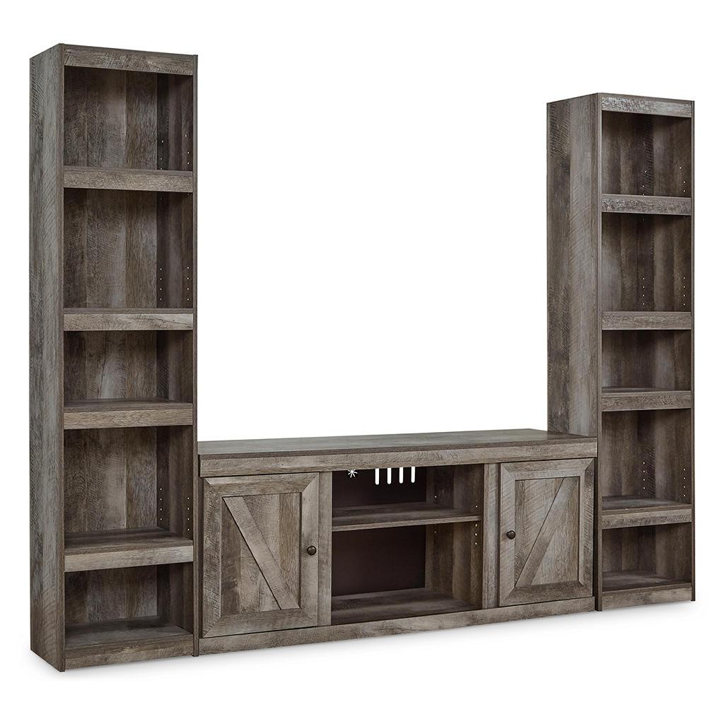 Wynnlow 3-Piece Entertainment Center — Gray Plank (EW9) Signature Design by Ashley® Living Room