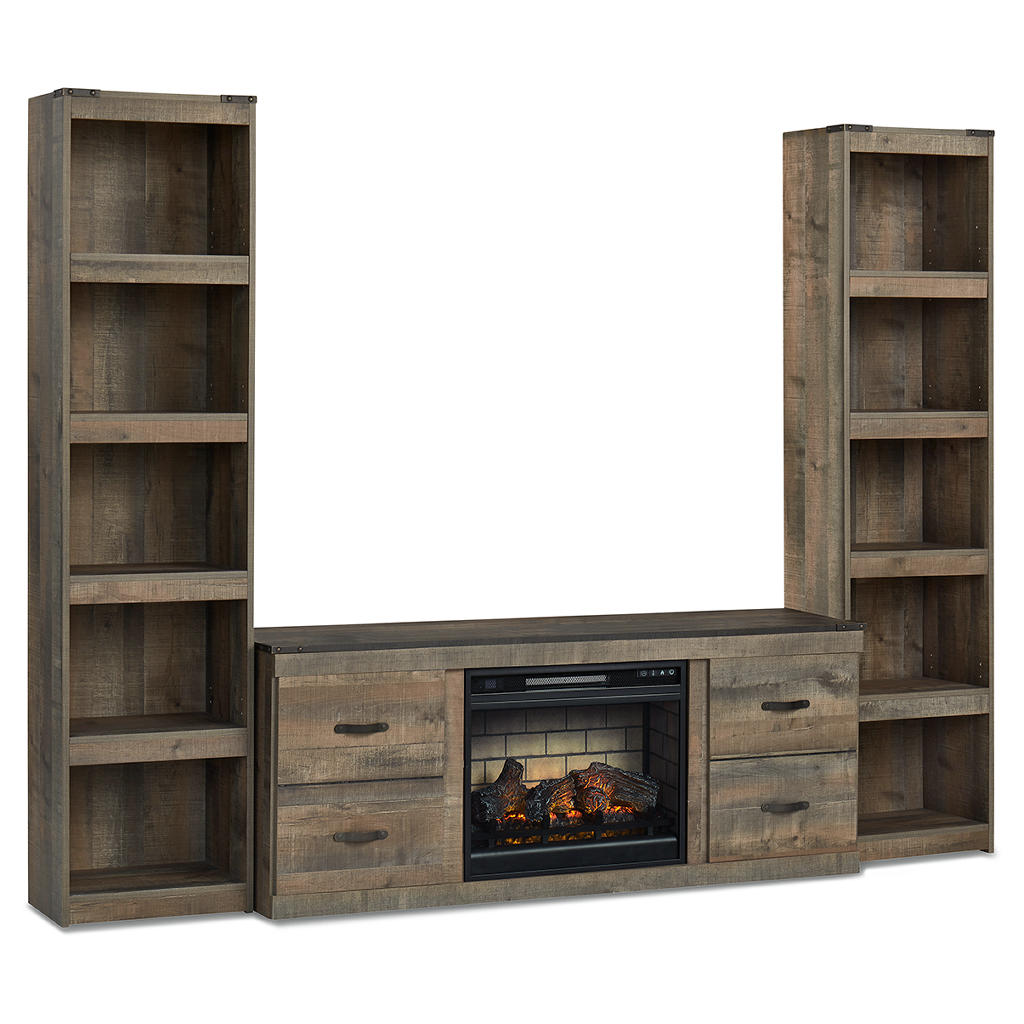 Trinell 3-Piece Entertainment Center with Electric Fireplace Signature Design by Ashley® Living Room