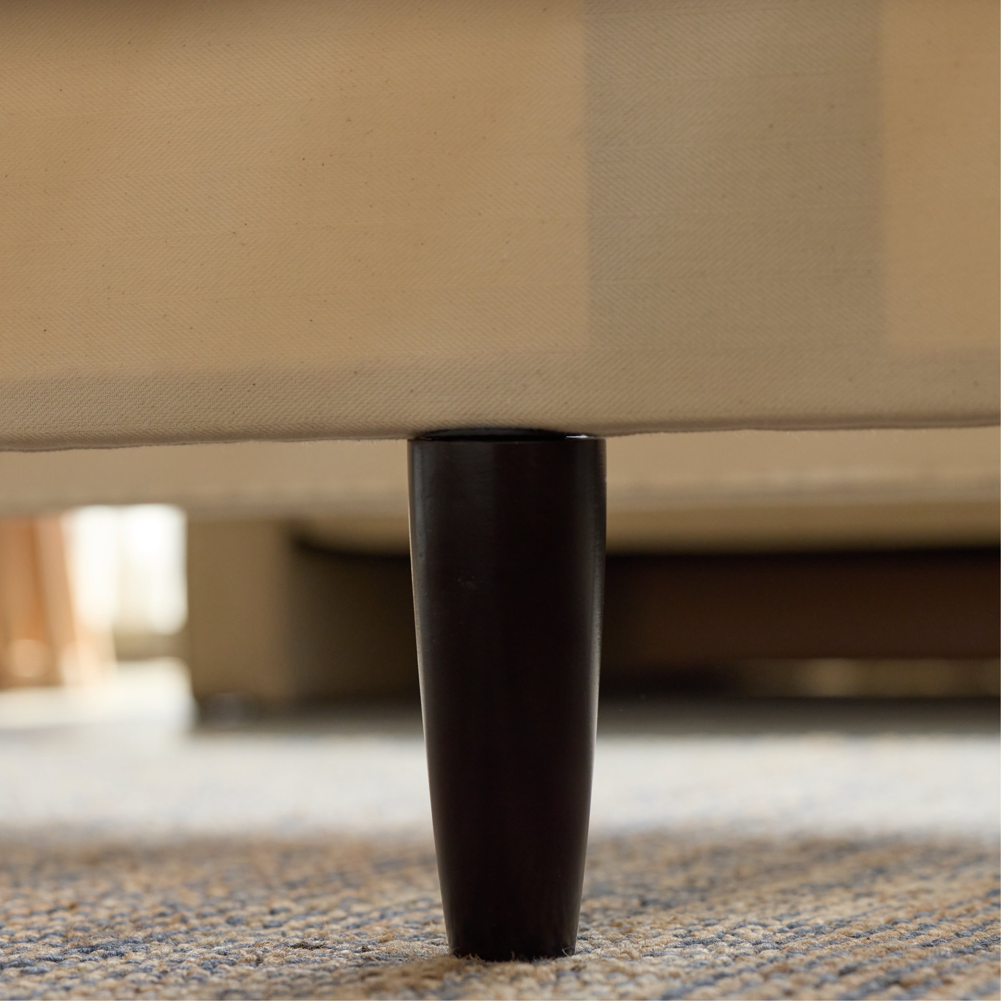 Avocado Foundation with Legs — Standalone Solid Wood Bed Base, Two Finishes