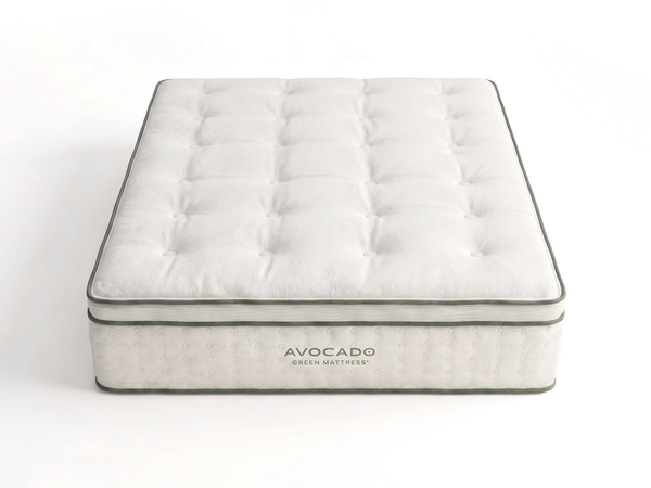 Avocado Green Mattress Plush Pillow-Top — 5 in Organic Latex, 13 in