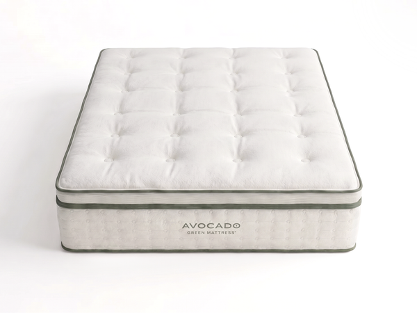 Avocado Green Mattress Ultra Plush Box-Top — Talalay Latex, 15.5 in