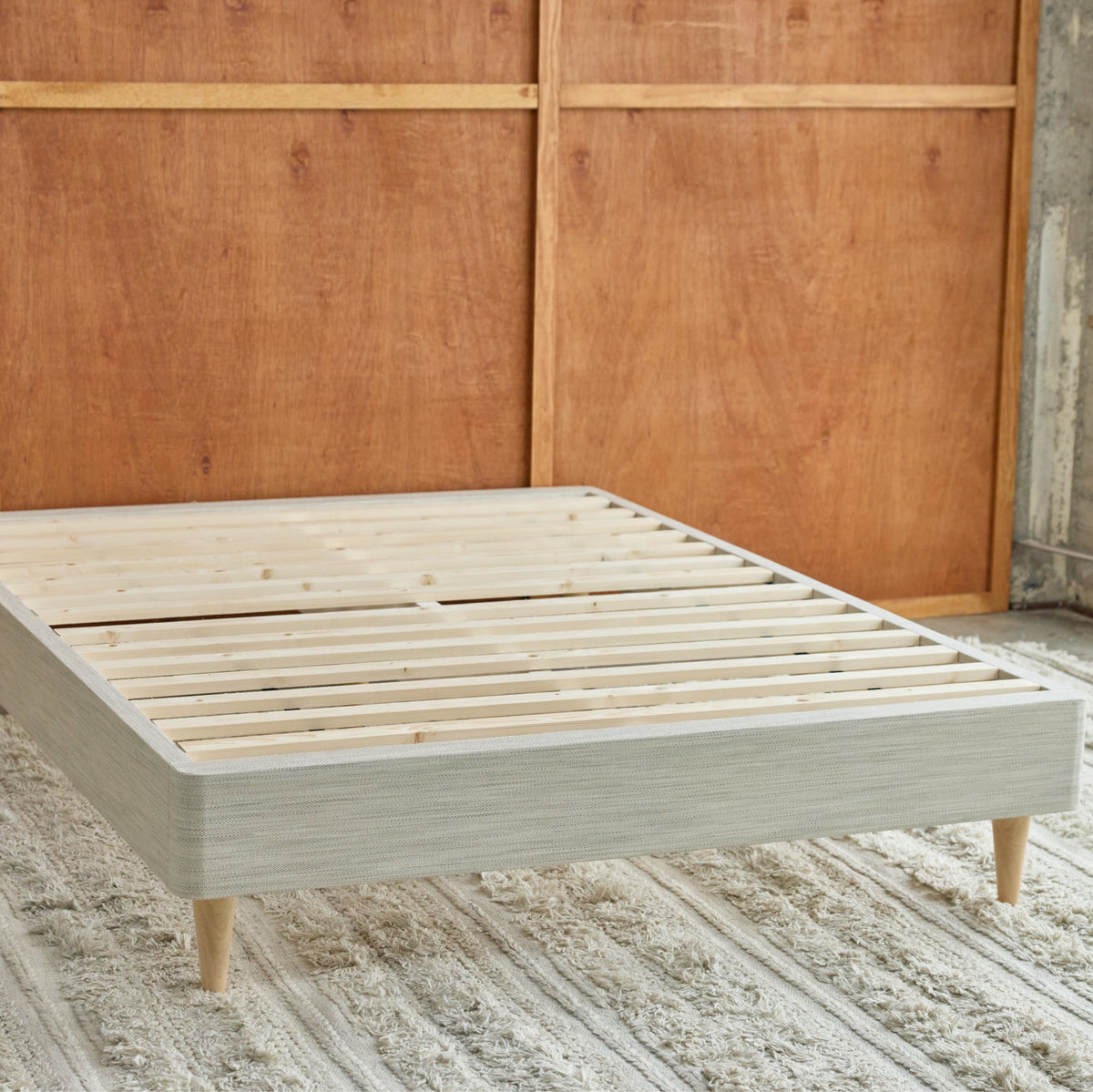 Avocado Foundation with Legs — Standalone Solid Wood Bed Base, Two Finishes