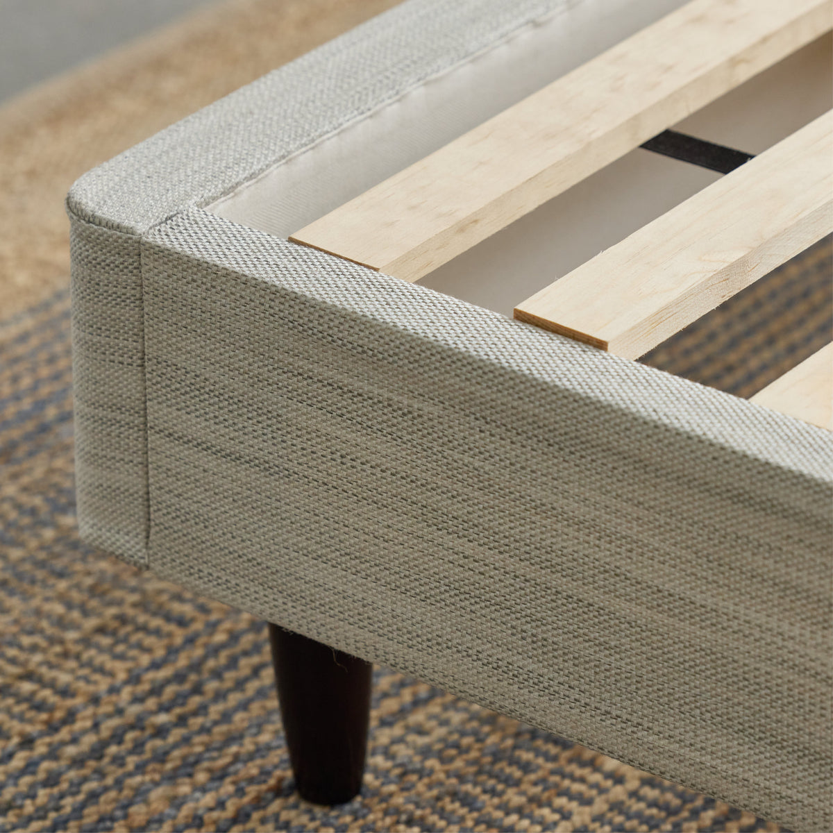Avocado Foundation with Legs — Standalone Solid Wood Bed Base, Two Finishes