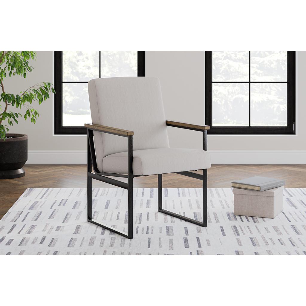 Montia Home Office Desk Chair — Hardwood Arms on Gunmetal Signature Design by Ashley® Home Office