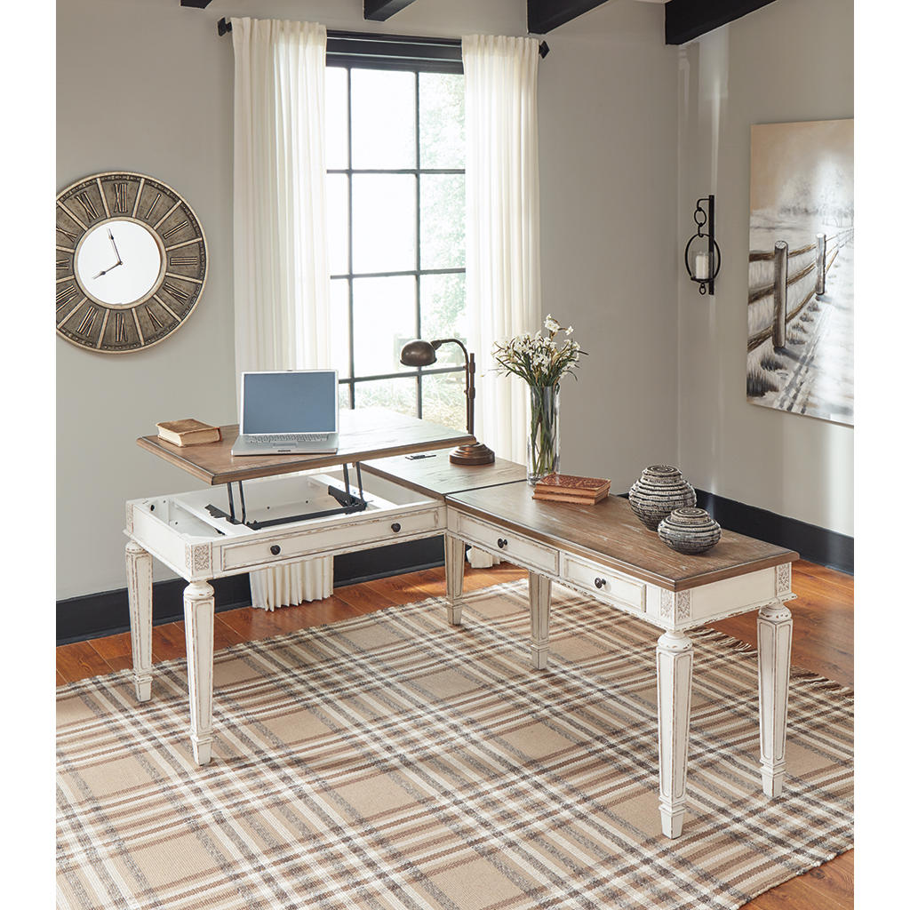 Realyn 2-Piece Home Office Lift Top Desk Signature Design by Ashley® Home Office