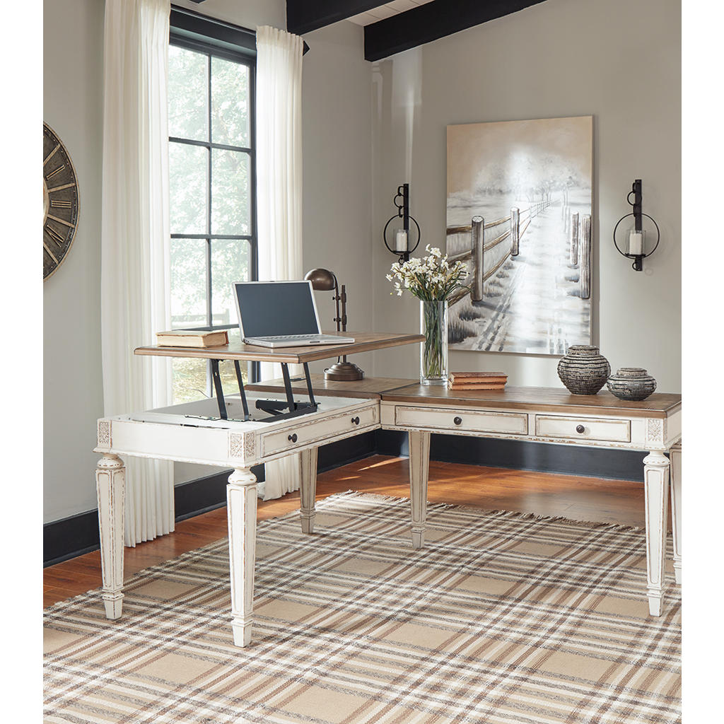 Realyn 2-Piece Home Office Lift Top Desk Signature Design by Ashley® Home Office