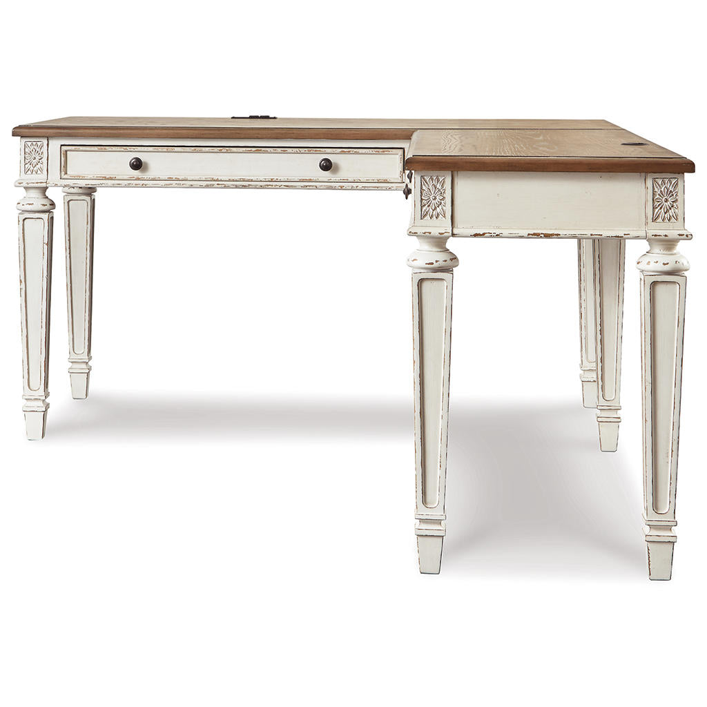 Realyn Lift-top Desk, L-shaped Desk and 4 Bookcases Signature Design by Ashley® Uncategorized