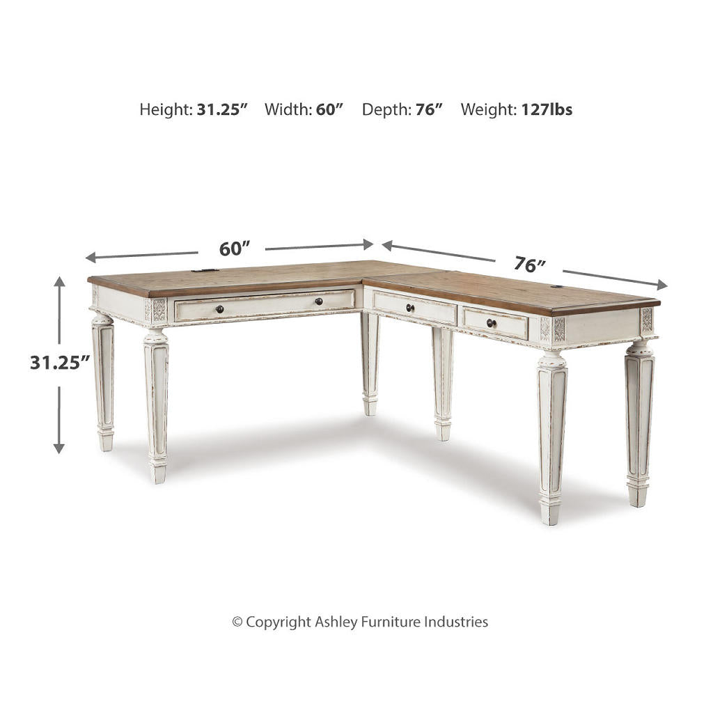 Realyn 2-Piece Home Office Desk Signature Design by Ashley® Home Office
