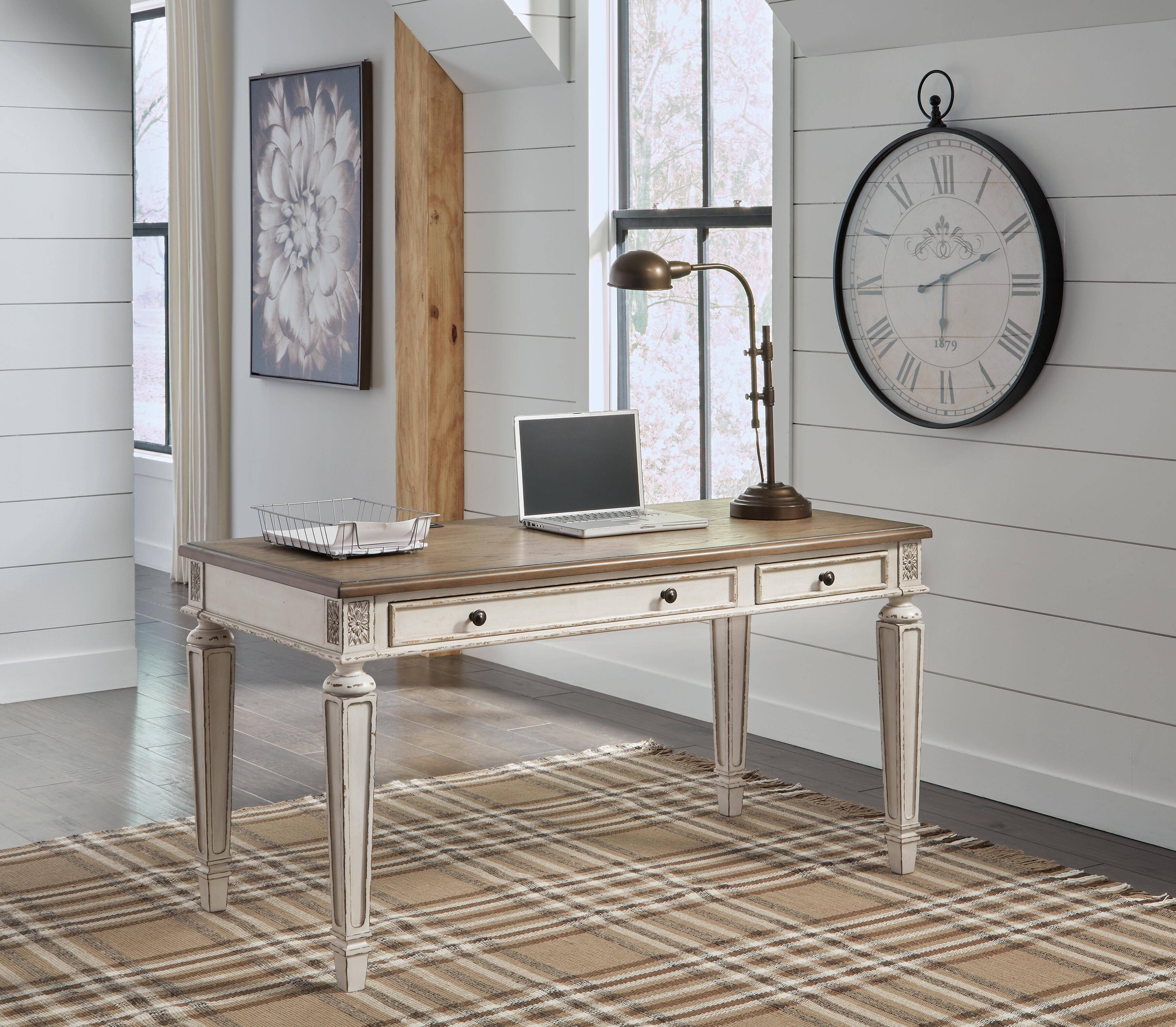 Realyn Home Office Desk and 74-Inch Bookcase — 2-Piece Set Signature Design by Ashley® Home Office