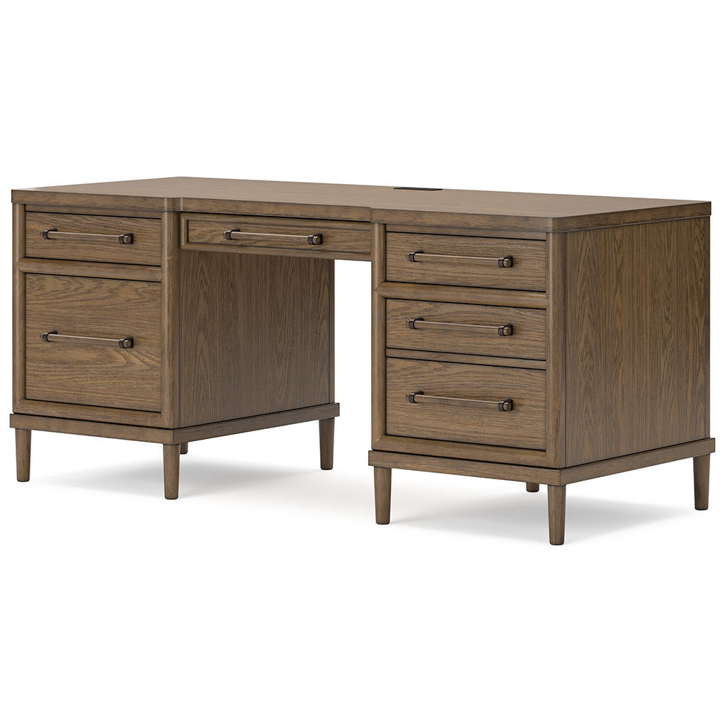 Roanhowe 68 Inch Home Office Desk — 6 Drawers with USB Signature Design by Ashley® Home Office