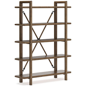 Roanhowe 71 Inch Bookcase — Solid Wood Frames Signature Design by Ashley® Home Office
