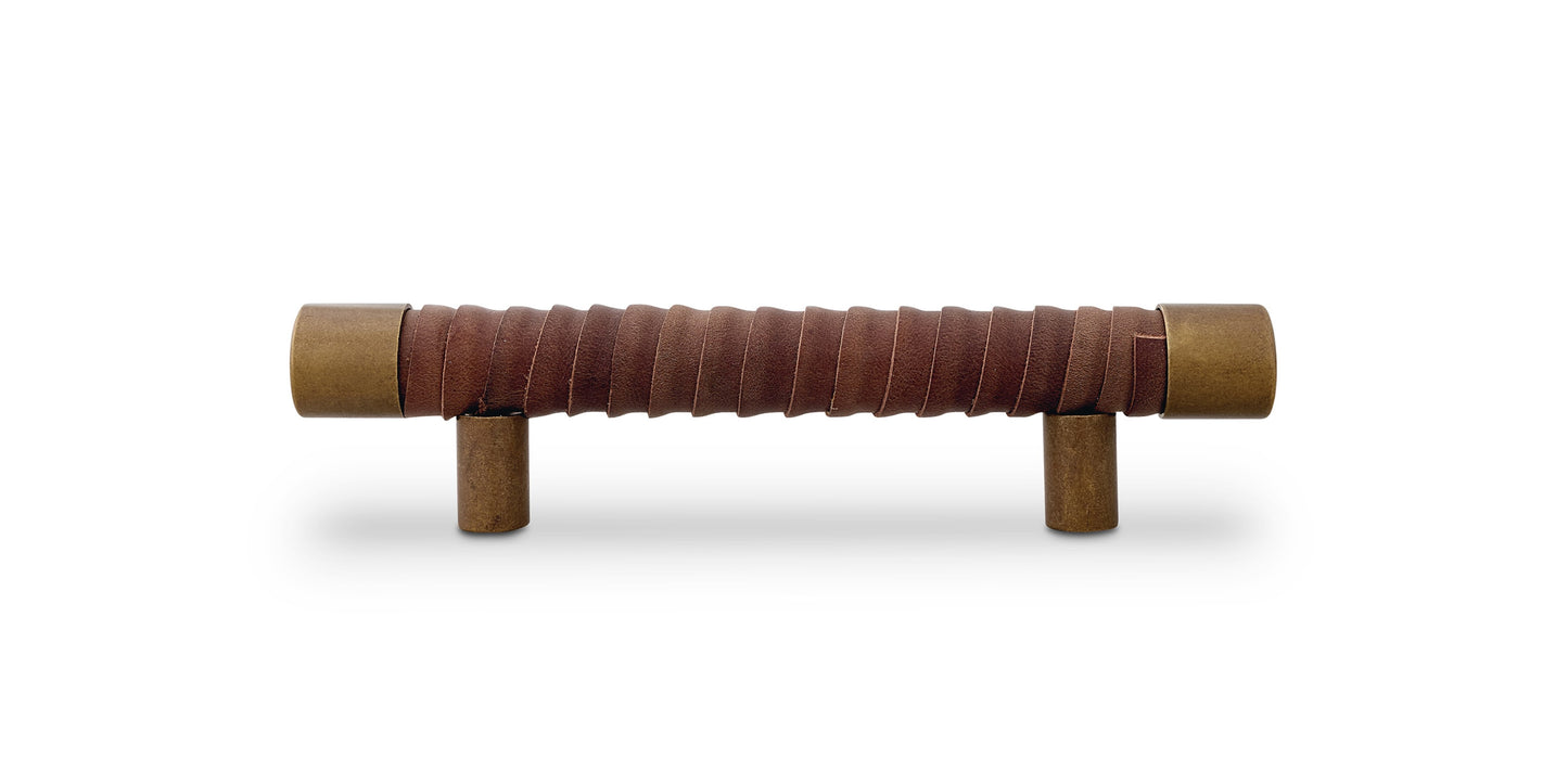 #23 Leather Wrapped Bar Pull