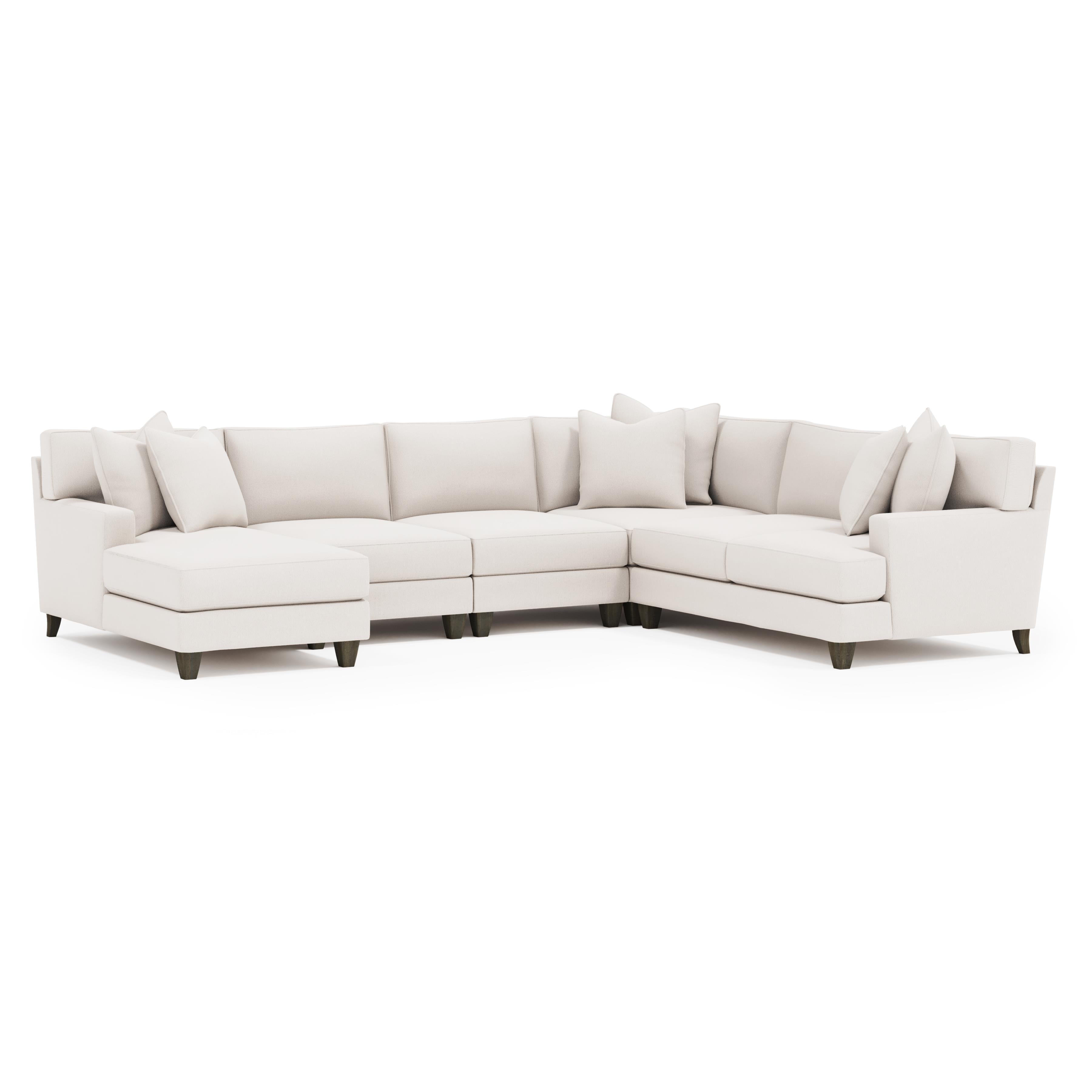 Bernhardt Mila Sectional – 5-Piece — Room-Filling Modular Comfort