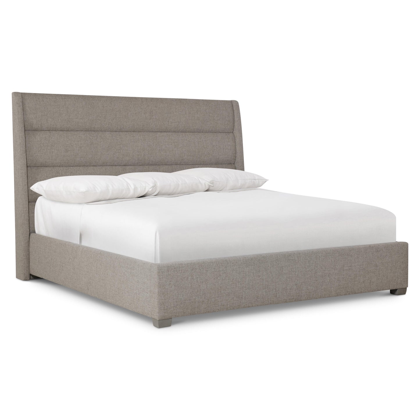Bernhardt Vale Panel Bed — Channeled Upholstered King Bernhardt Bed