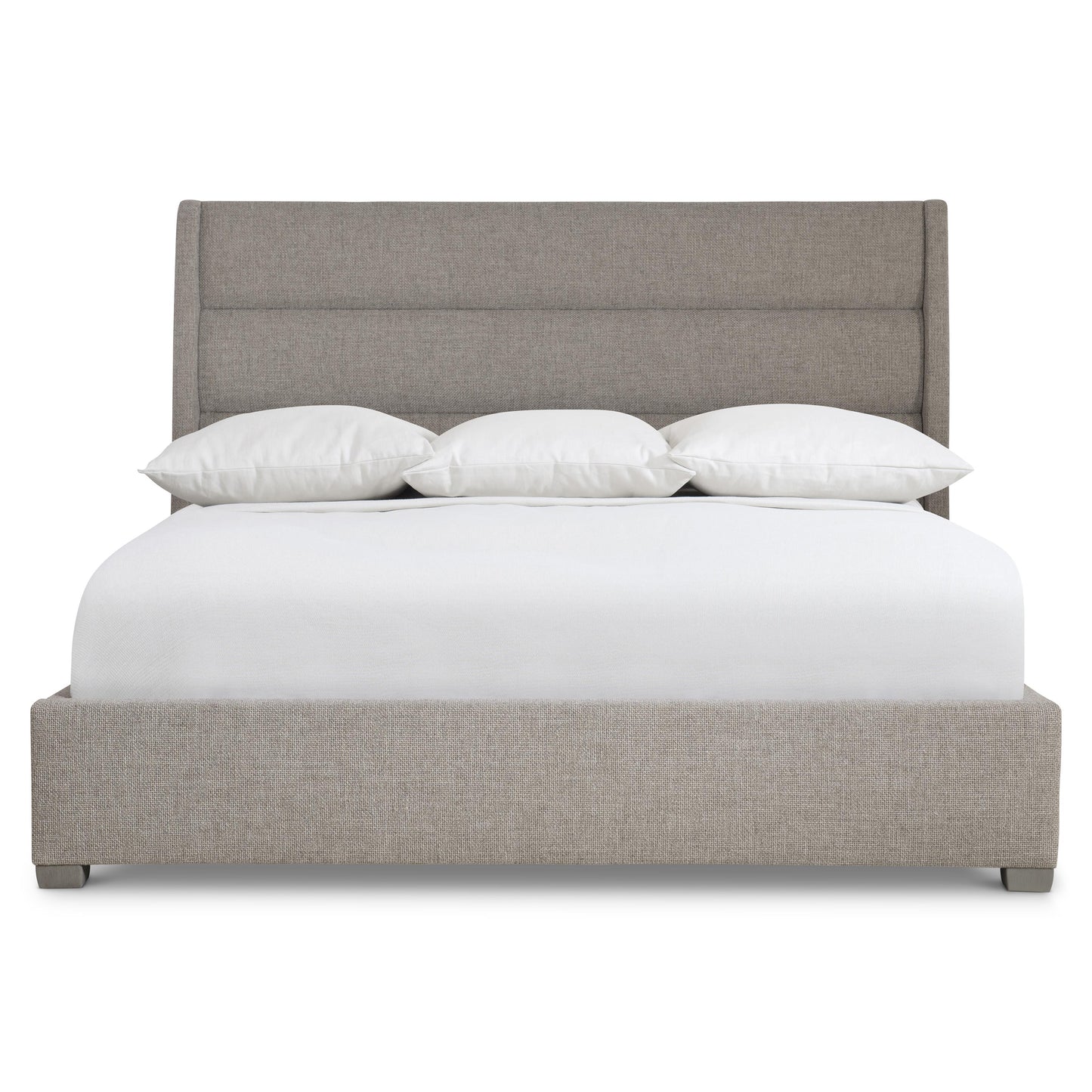 Bernhardt Vale Panel Bed — Channeled Upholstered King Bernhardt Bed
