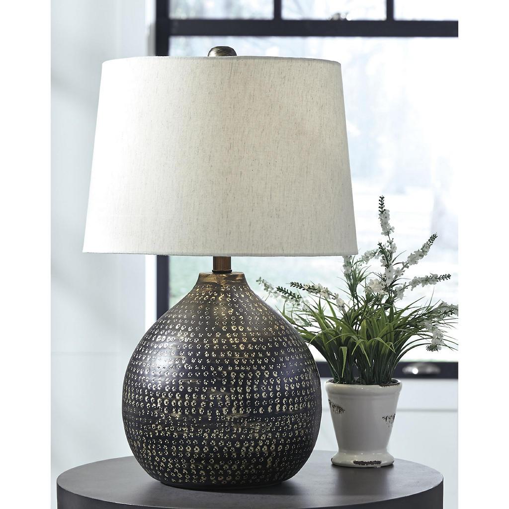 Maire Table Lamp Set of 2 — Black and Gold Matched Pair Signature Design by Ashley® Uncategorized