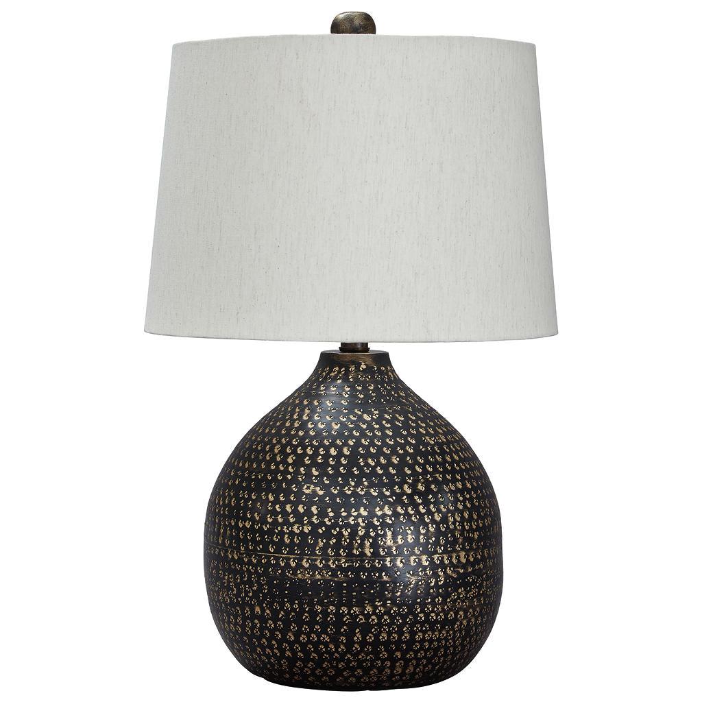 Maire Table Lamp Set of 2 — Black and Gold Matched Pair Signature Design by Ashley® Uncategorized