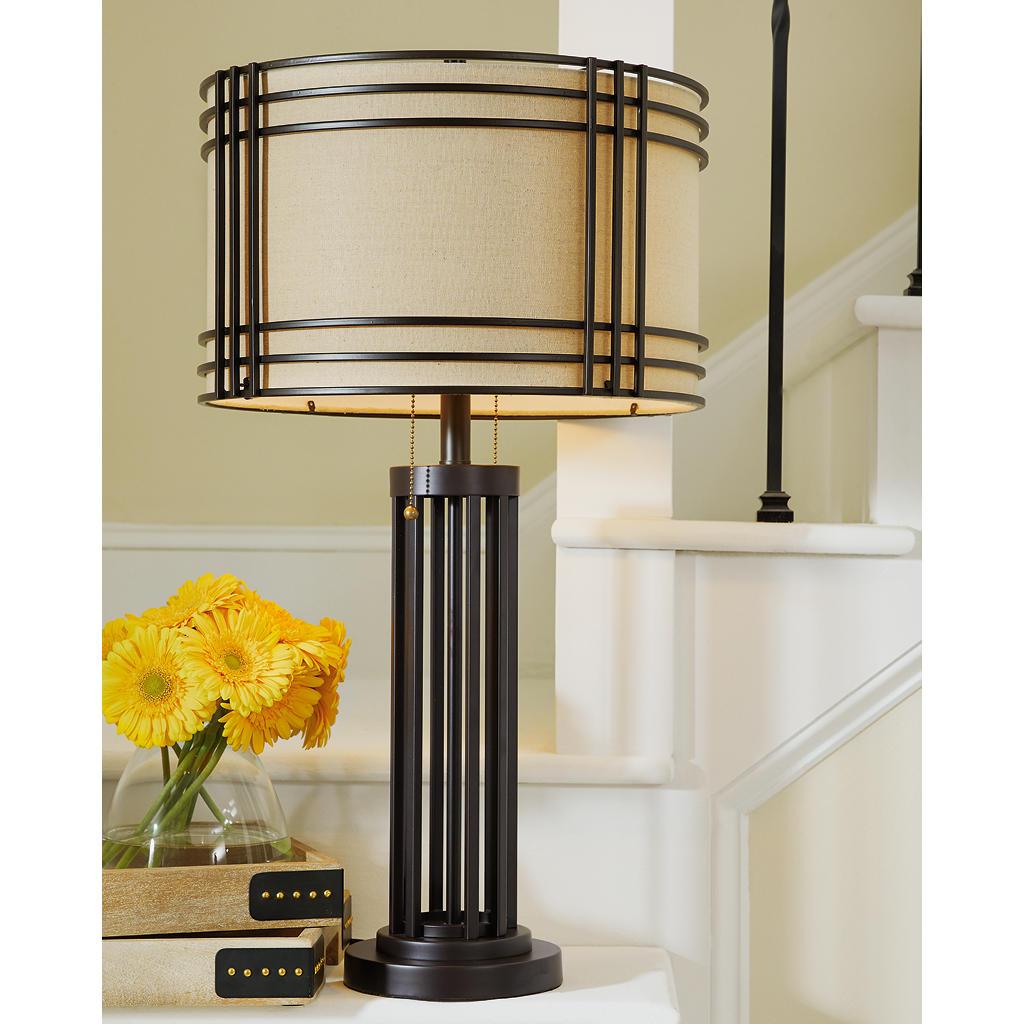 Hanswell Table Lamps Set of 2 — Dark Brown Signature Design by Ashley® Uncategorized