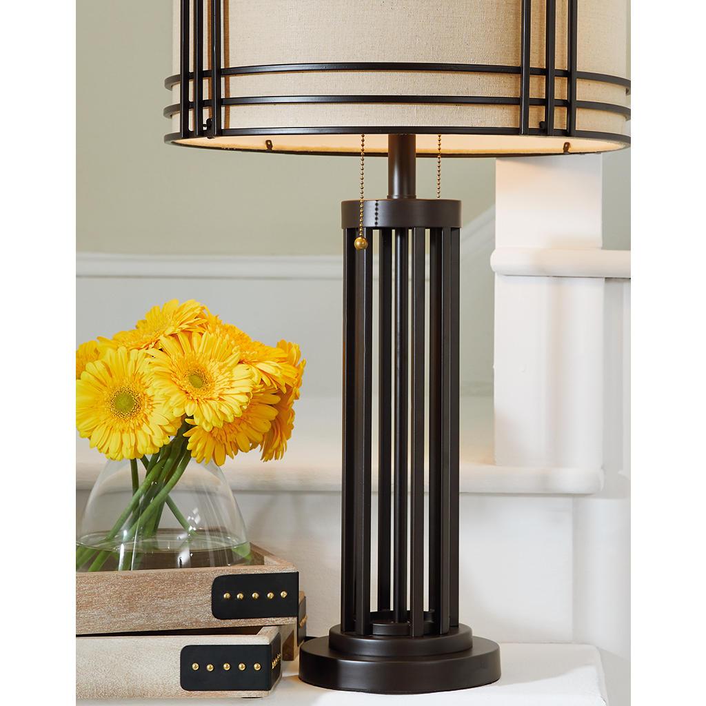 Hanswell Table Lamps Set of 2 — Dark Brown Signature Design by Ashley® Uncategorized