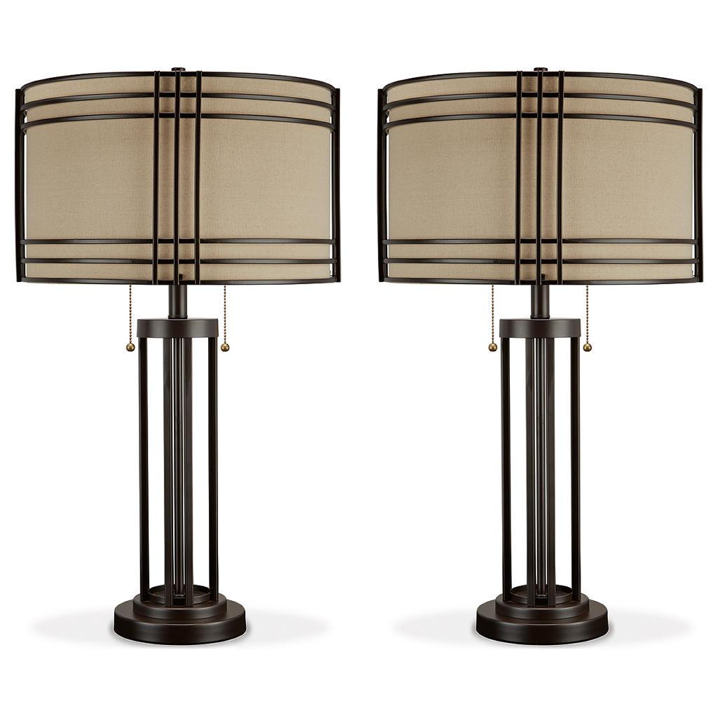 Hanswell Table Lamps Set of 2 — Dark Brown Signature Design by Ashley® Uncategorized