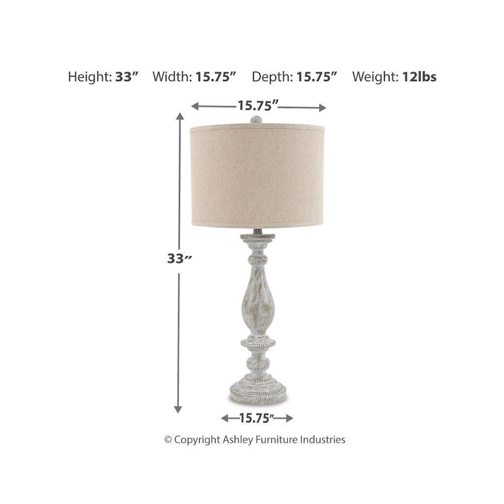 Bernadate Table Lamp (Set of 2) Signature Design by Ashley® Lighting