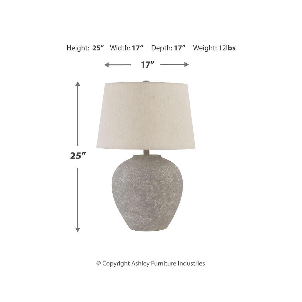 Dreward Table Lamp Set of 2 — Distressed Gray Signature Design by Ashley® Uncategorized