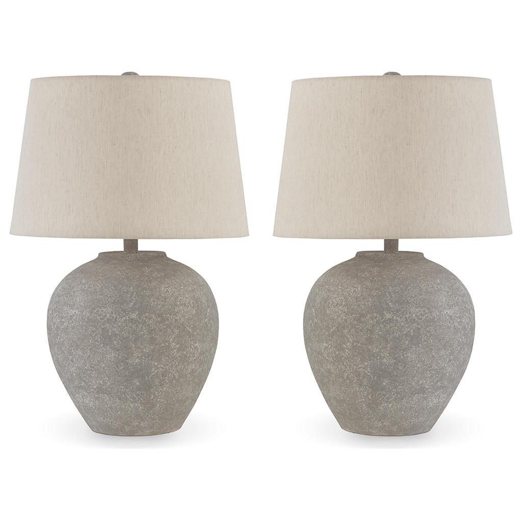 Dreward Table Lamp Set of 2 — Distressed Gray Signature Design by Ashley® Uncategorized