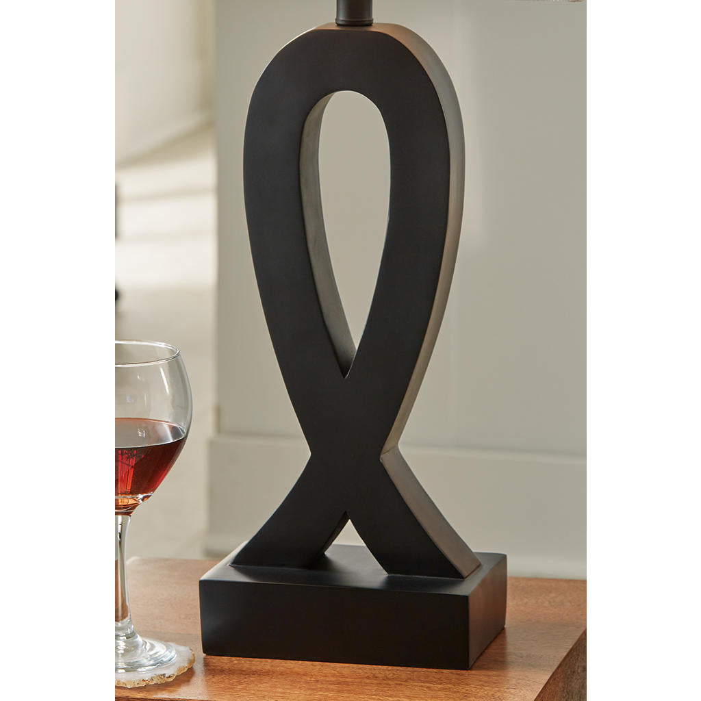 Markellton Table Lamp Set of 2 — Black Empire Shade Pair Signature Design by Ashley® Lighting