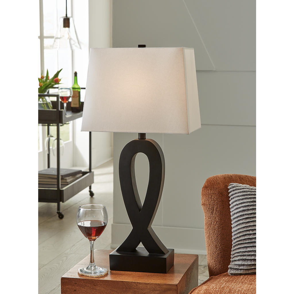 Markellton Table Lamp Set of 2 — Black Empire Shade Pair Signature Design by Ashley® Lighting