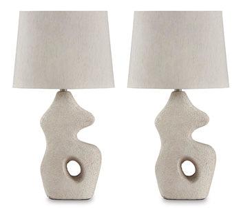 Chadrich Table Lamp Set of 2 — Antique Beige Signature Design by Ashley® Lighting