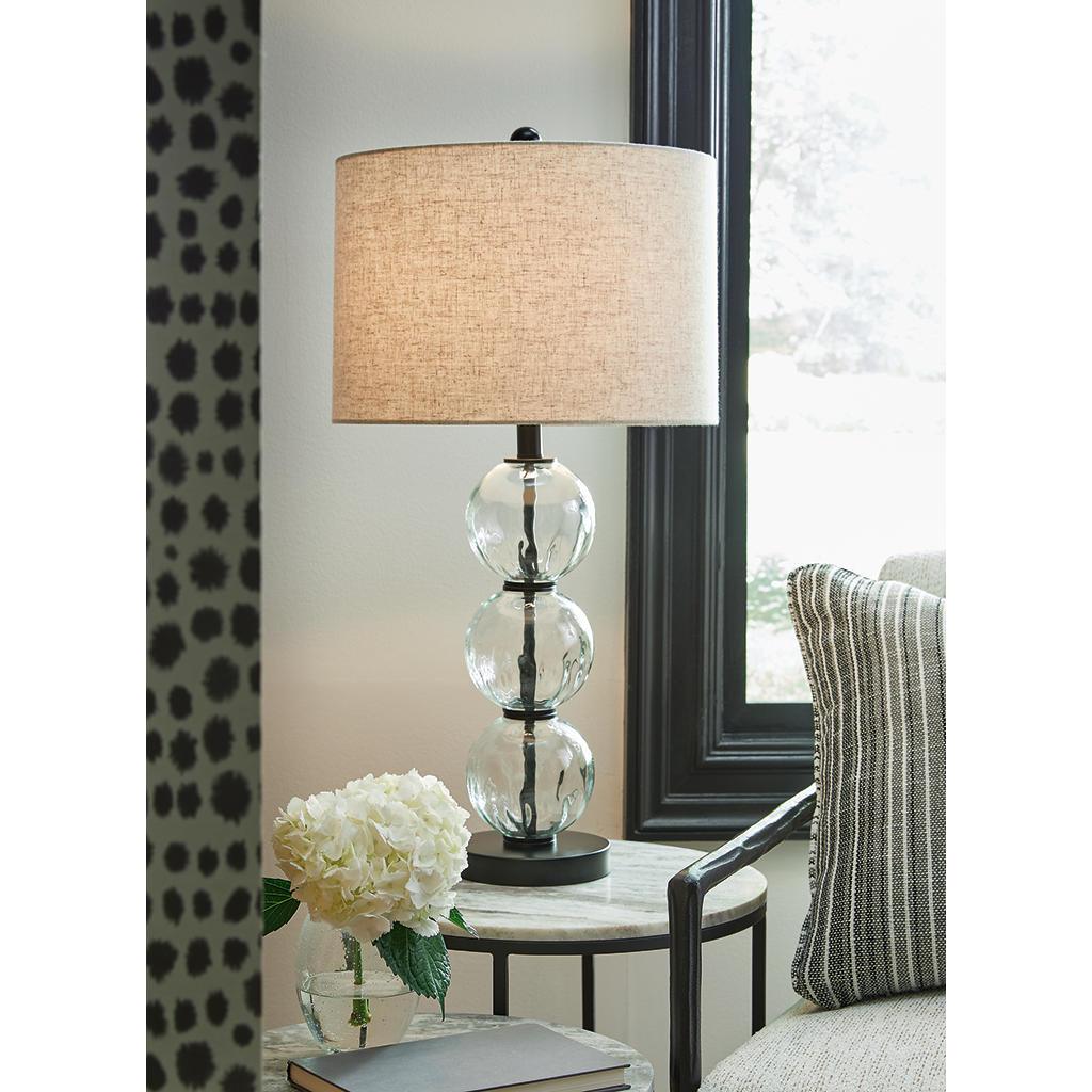 Airbal Table Lamps, Set of 2 — Stacked Glass Spheres Signature Design by Ashley® Lighting