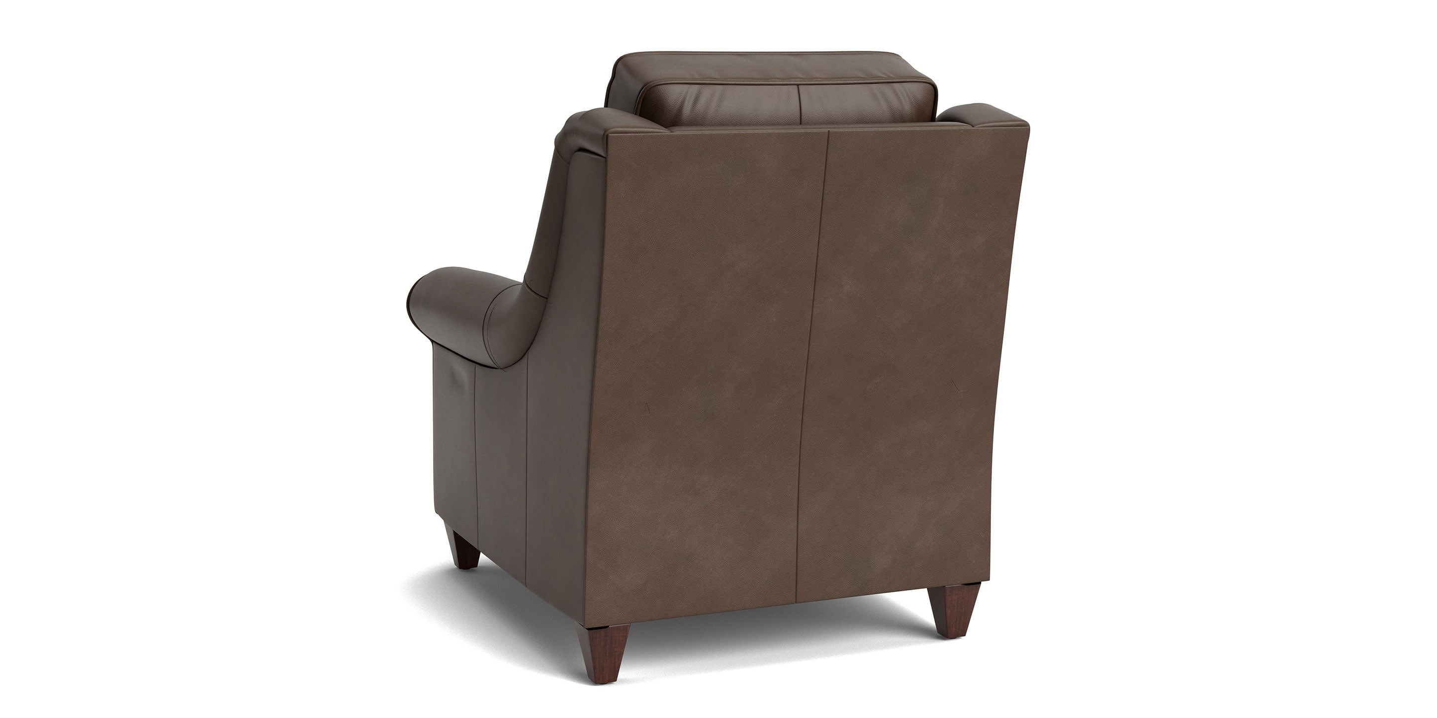 Bassett Magnificent RAF Reclining Chair — Right-Arm End, Custom Leather Bassett Reclining Sofa