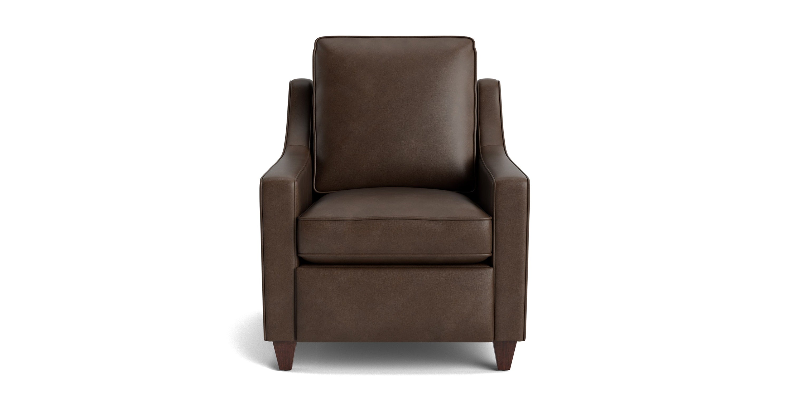 Magnificent Motion Leather Slope Arm Power Wall Recliner Bassett