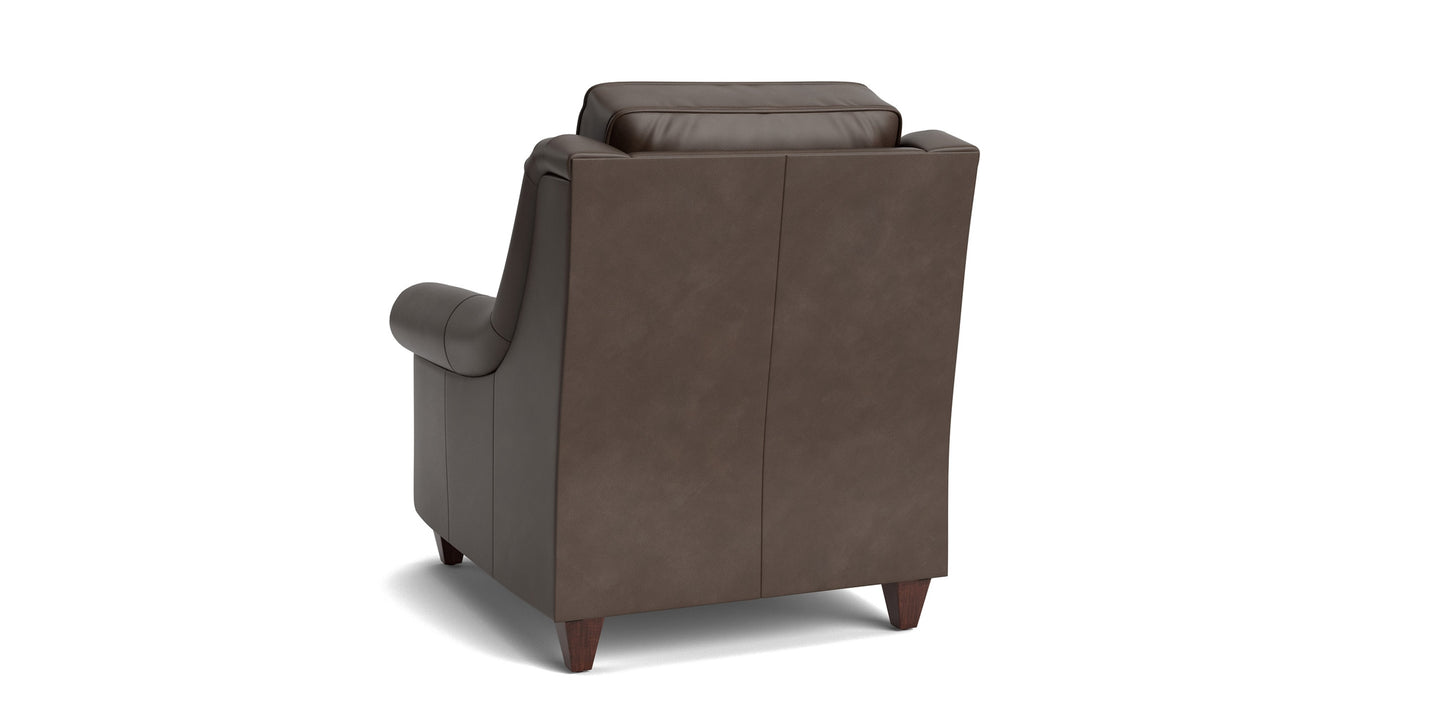 Magnificent Motion Leather Panel Arm Power Wall Recliner Bassett