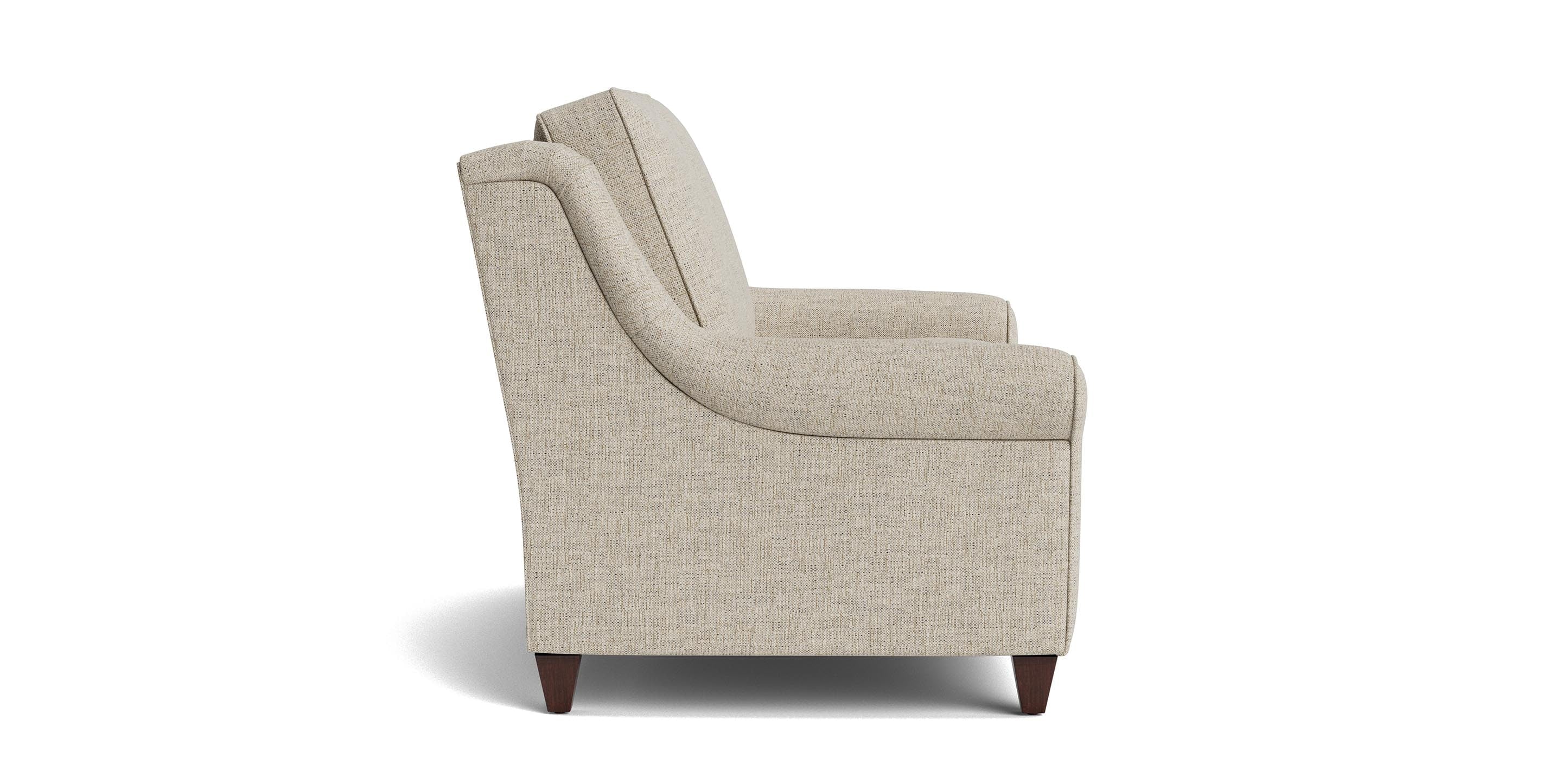 Bassett Magnificent Stationary Loveseat — Your Fabric, USA-Built