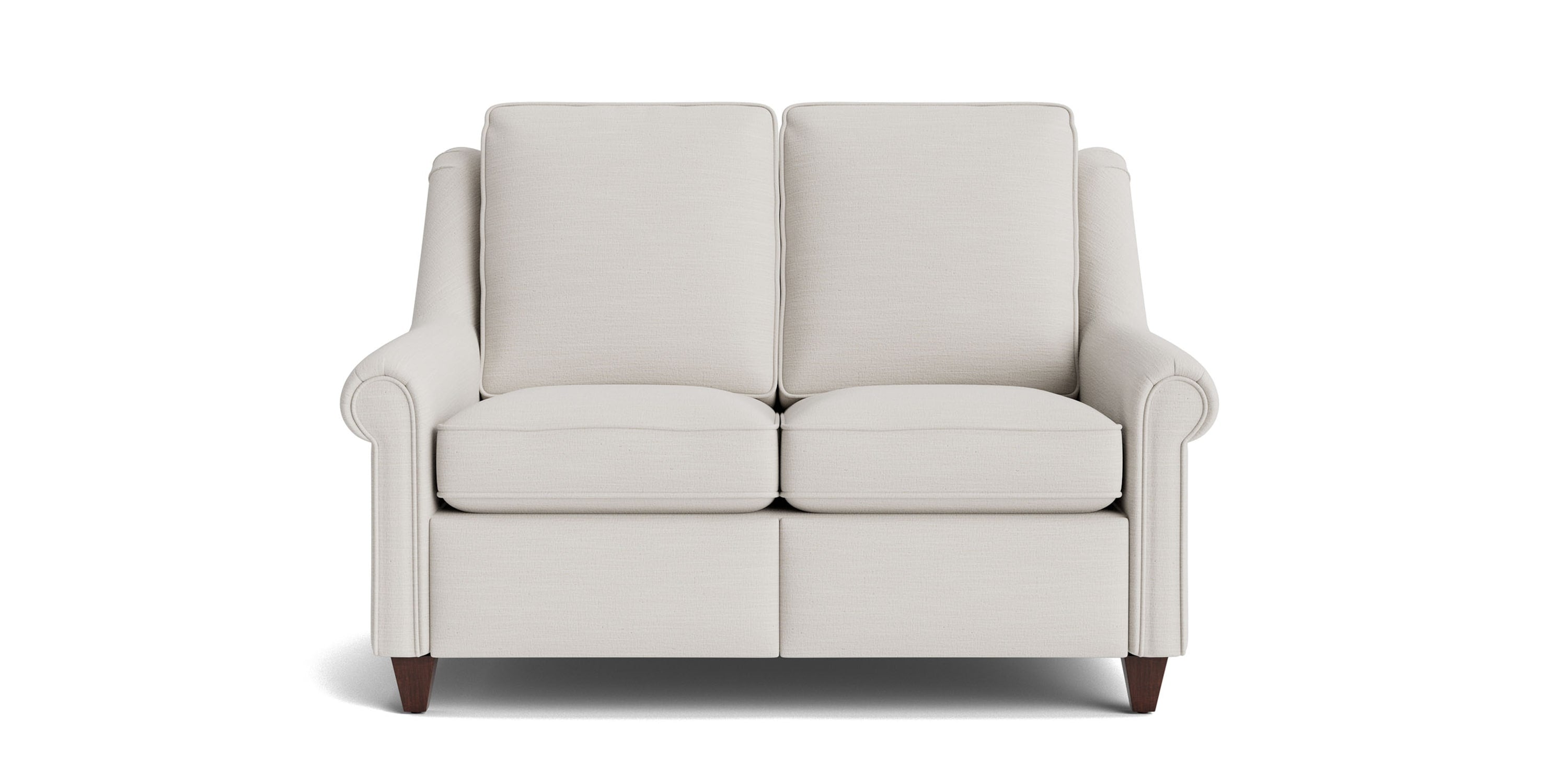 Magnificent Motion Panel Arm Reclining Loveseat Bassett