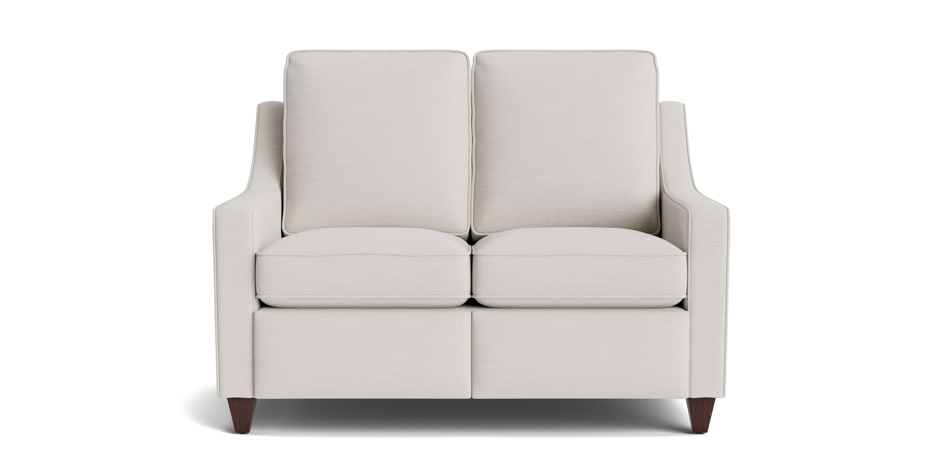 Magnificent Motion Slope Arm Reclining Loveseat Bassett