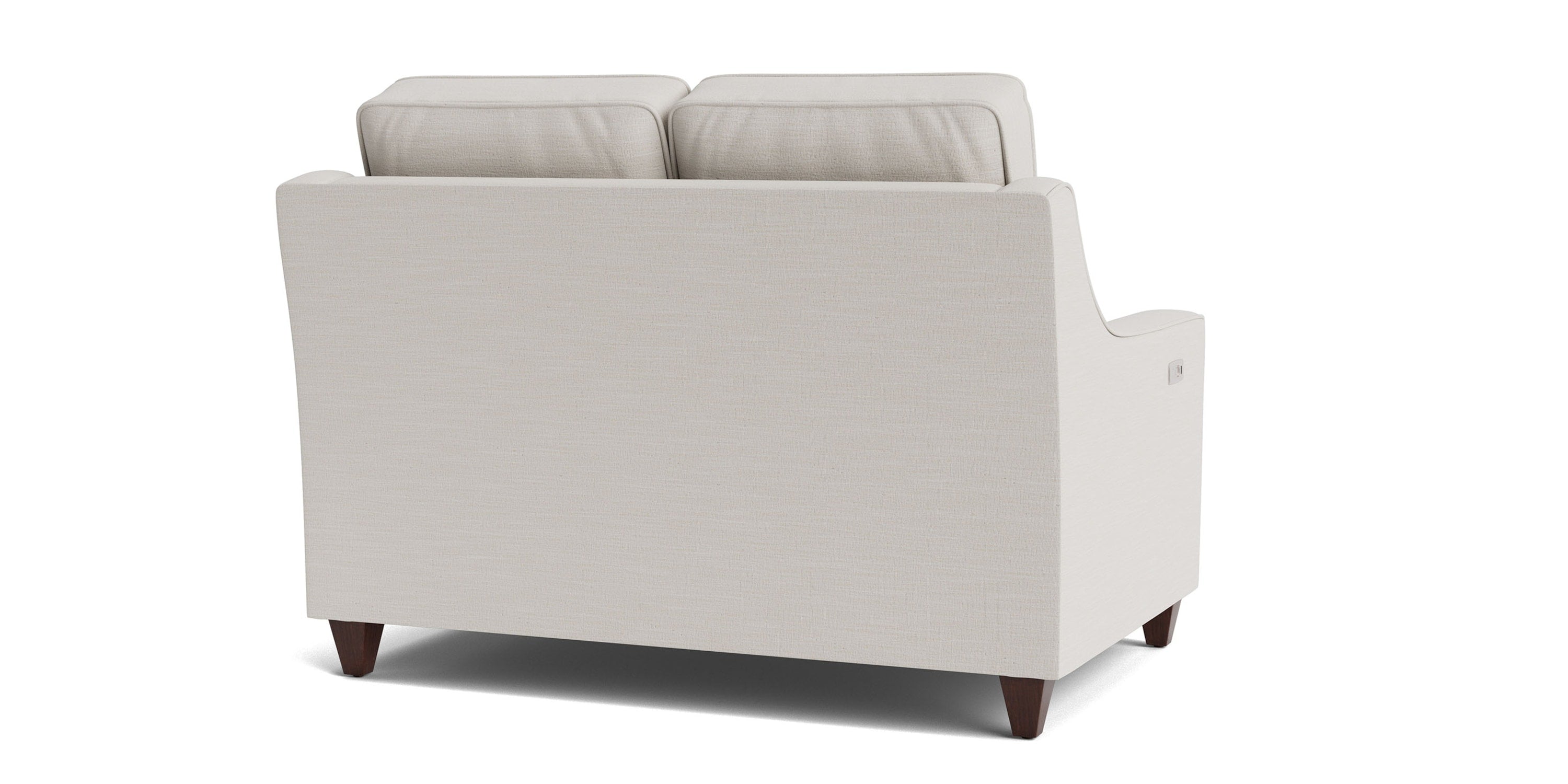 Magnificent Motion Slope Arm Reclining Loveseat Bassett