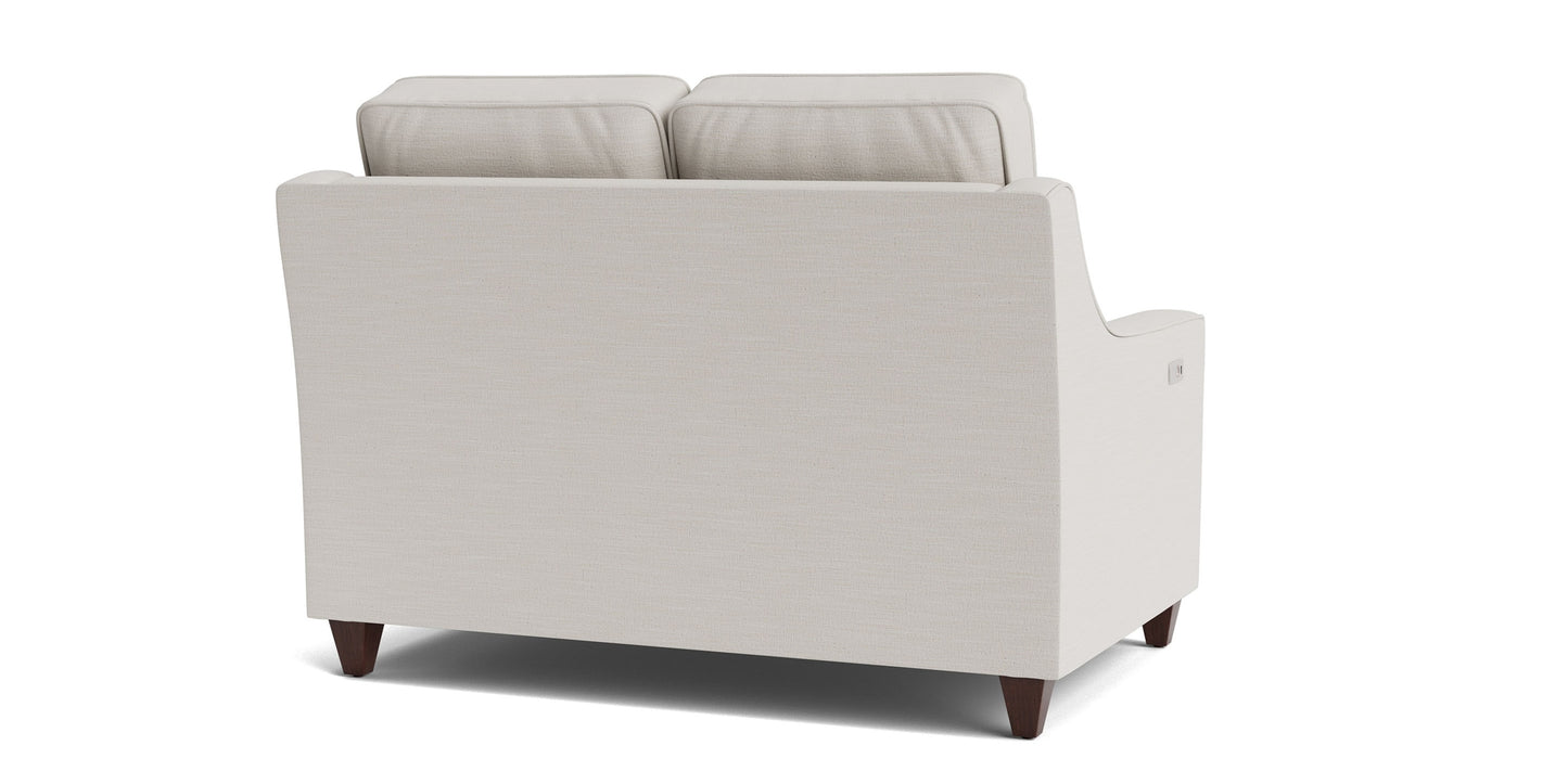 Magnificent Motion Slope Arm Reclining Loveseat Bassett