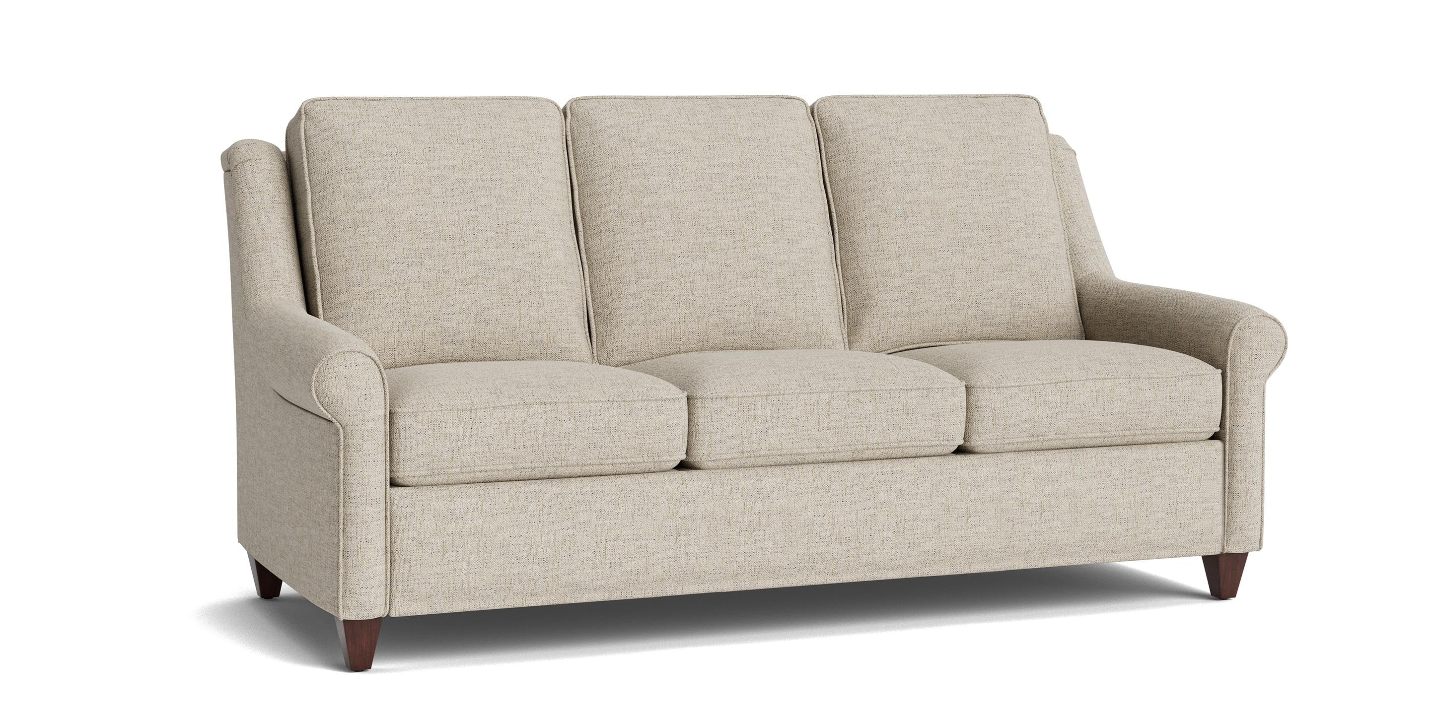 Bassett Magnificent Stationary Sofa — Custom Fabric, Coil Seating