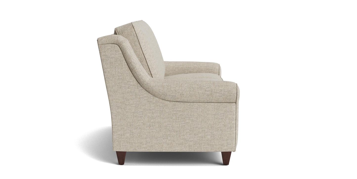 Bassett Magnificent Tall Stationary Sofa — Custom Fabric, Made in USA