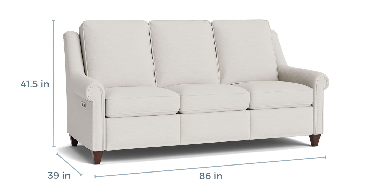 Magnificent Motion Panel Arm Reclining Sofa Bassett