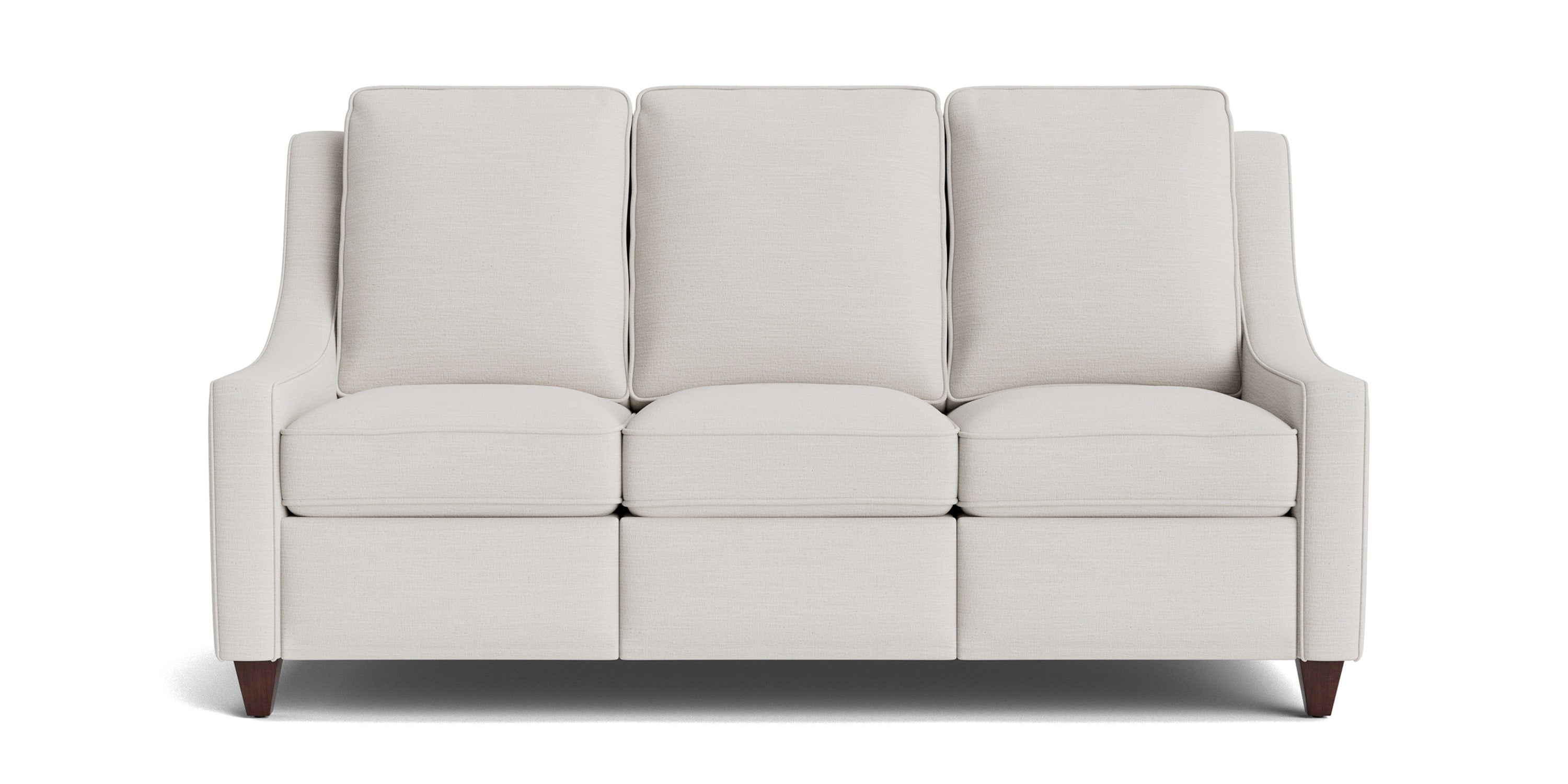Magnificent Motion Slope Arm Reclining Sofa Bassett